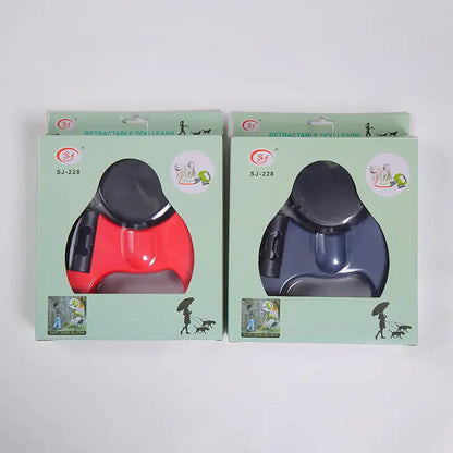 Automatic LED Double-Headed Dog Walking Leash